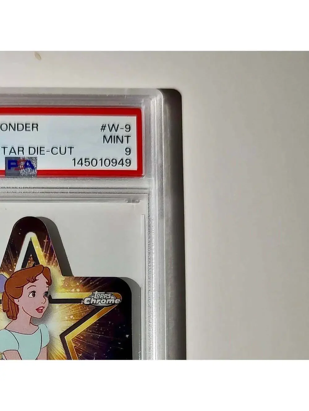 Wendy 2025 Topps Chrome Disney #W-9 Wish Upon A Star Die Cut Peter Pan PSA 9